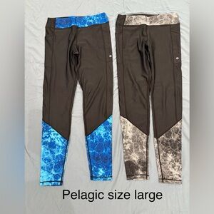 Pelagic leggings black/blue and black/grey